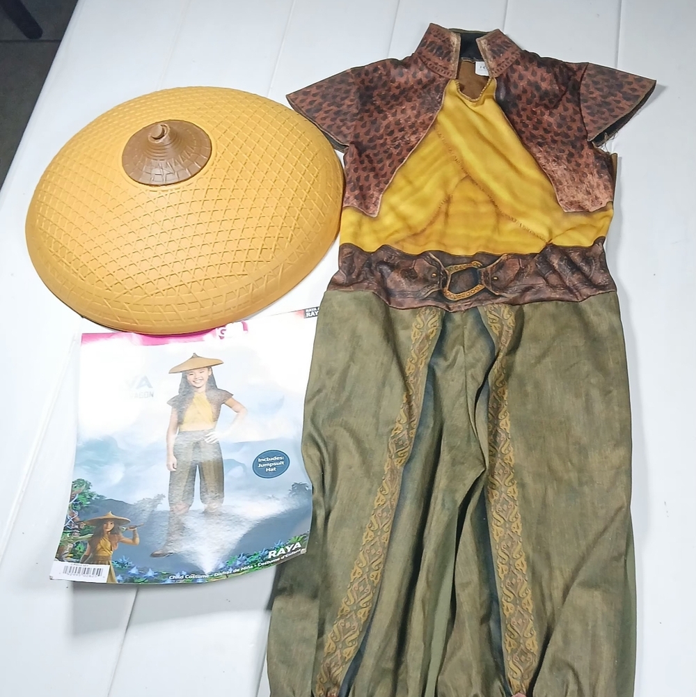 Small 4-6 Disney Store Deluxe Kids Raya and the Last Dragon Costume Halloween